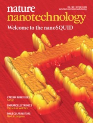 Cover of Nature Nanotechnology